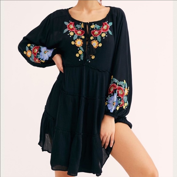 Free People Dresses & Skirts - Free People Spell On You Black Boho Dress, size Large